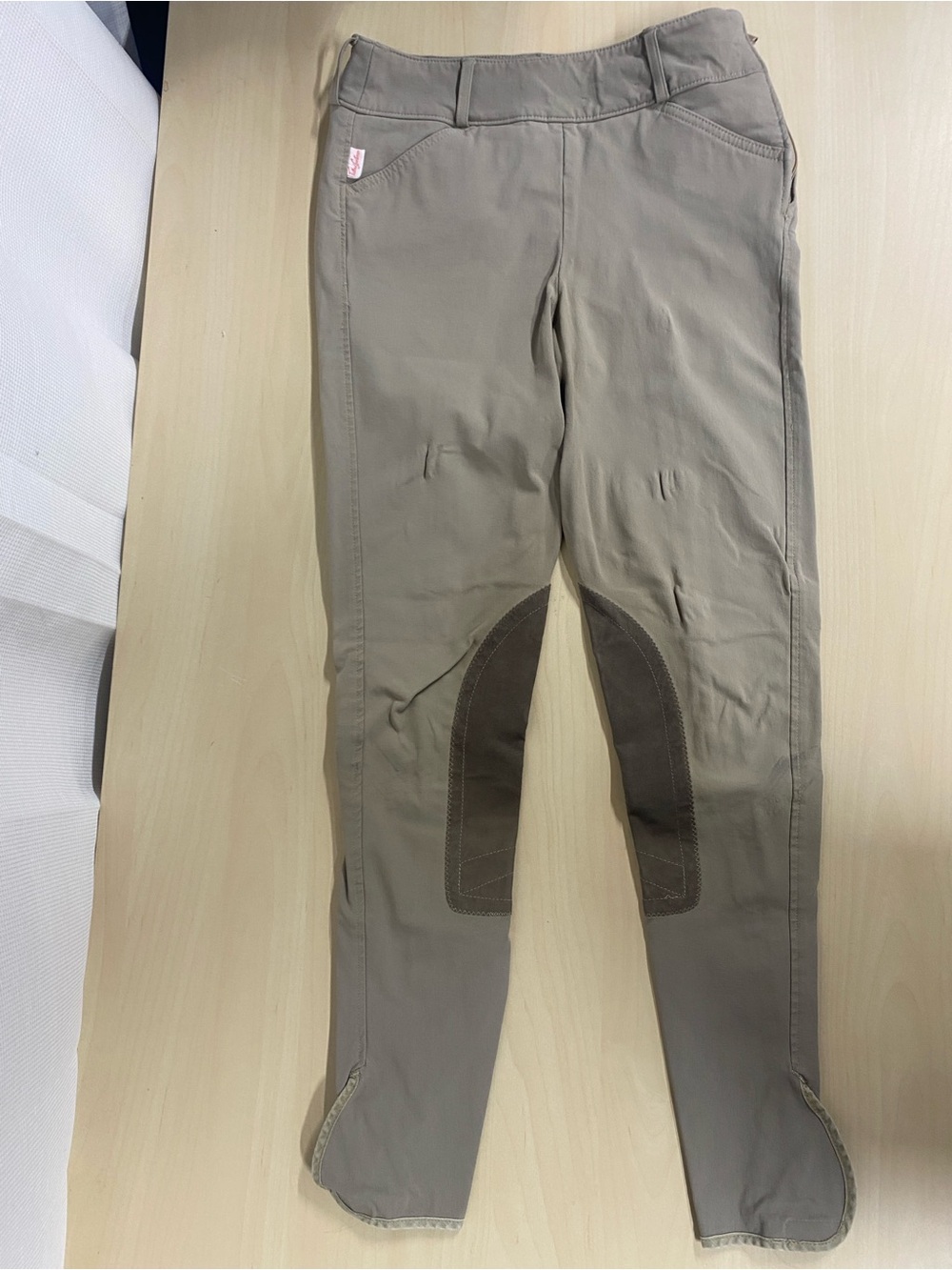 2 Pairs Tailored Sportsman Tan Breeches Size 26 Knee Patch Riding Pants USA